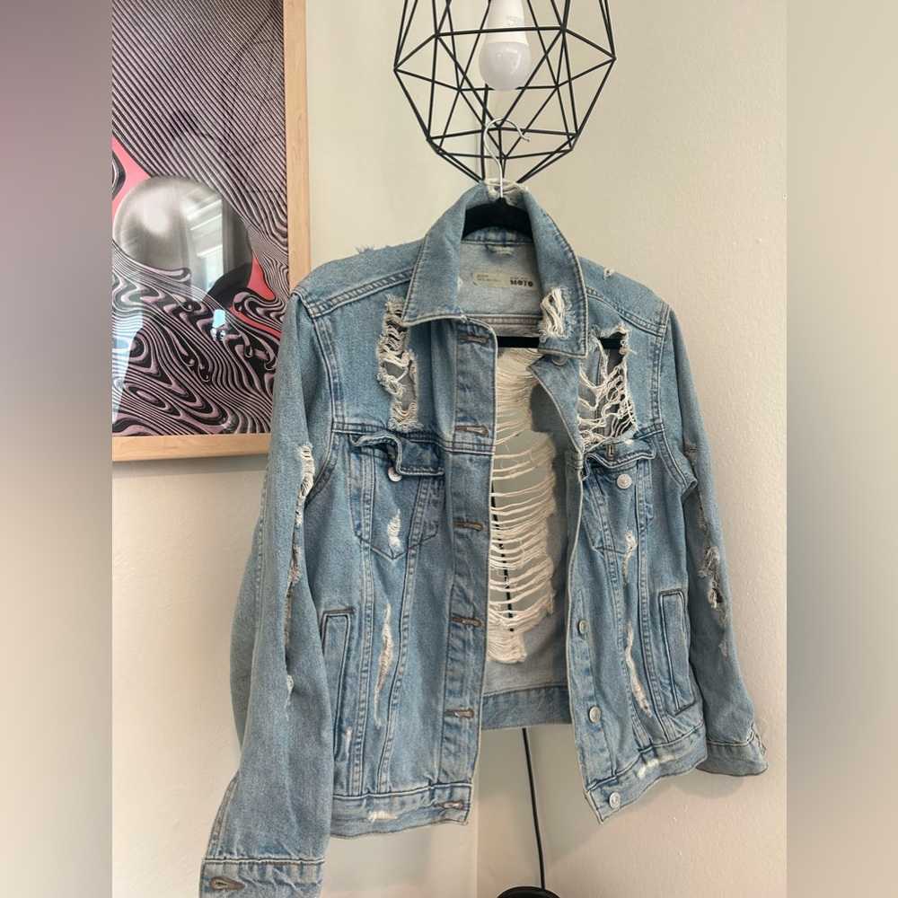 Denim Moto Jacket 💙 Topshop